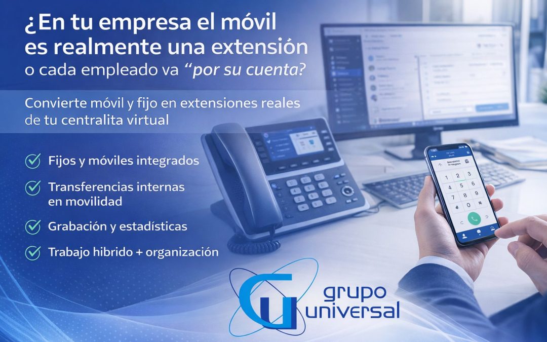 Centralita virtual para empresas: integra fijo y móvil como extensiones reales